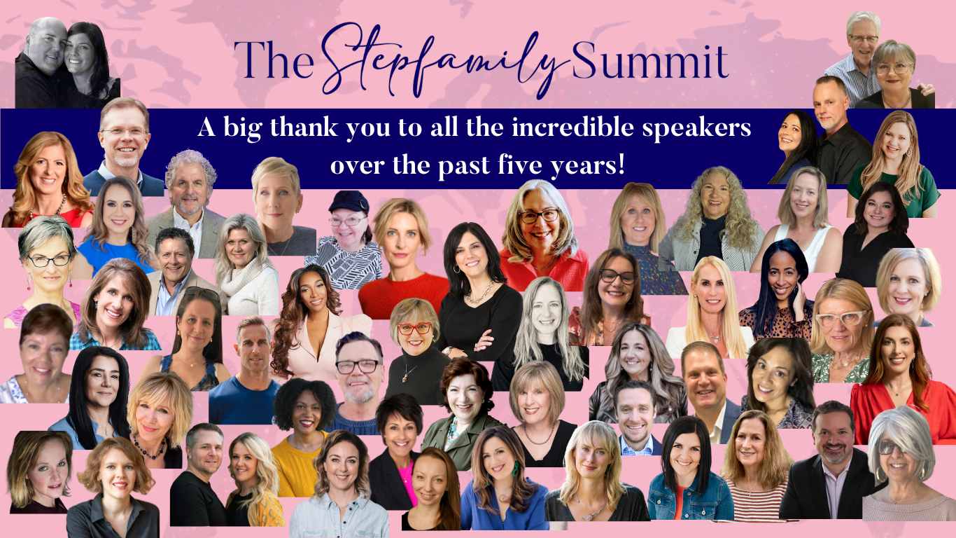 Banner image of all 5 years of speakers for Stepfamily Summit