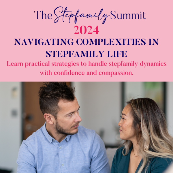 Couple looking at each other with compassion. Navigating Complexities in Stepfamily Life. Summit 2024